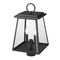 Z-Lite Broughton Outdoor Post Mount Fixture, 2-Light, 10.25 In.W x 19.25 In.H, Black/Clear Beveled 521PHMR-BK - alternate 6